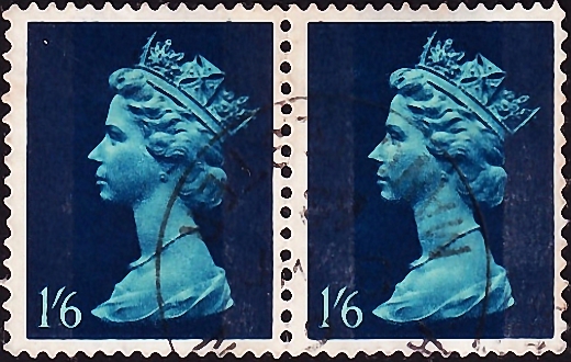  1969  . Queen Elizabeth II , 1,6 s.  1,6 .